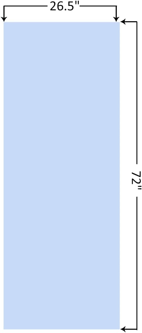 Eunzel Hot Yoga Towel Non Slip Yoga Mat Towel Non-Slip Sweat Absorbent Towel for Hot Yoga, Pilates and Workout 72" x 26.5", Blue