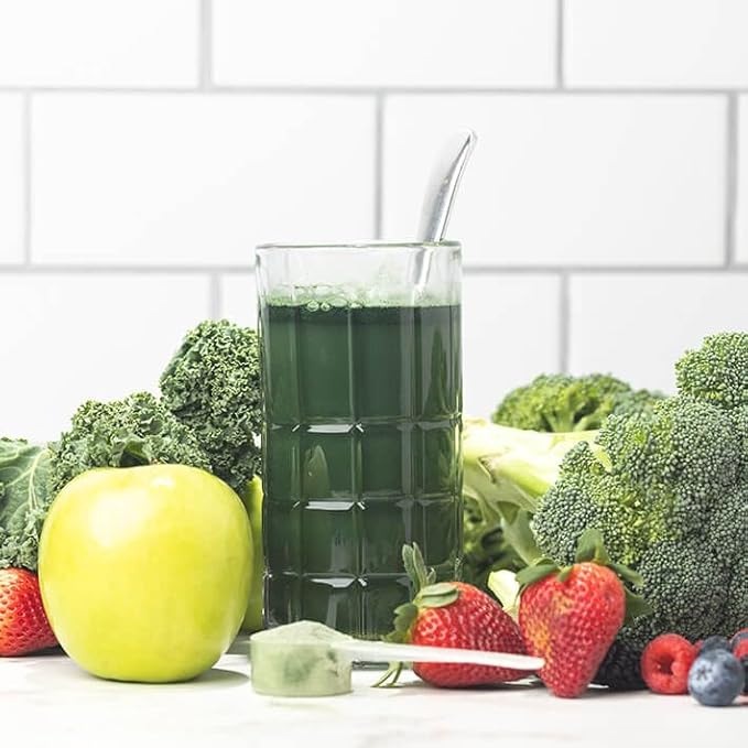 Advanced Greens Plus Powdered Superfood Formula 50 Fruits, Vegetables, Herbs, and Superfoods - Vegan, Vegetarian - 9.84 OZ - 279 g