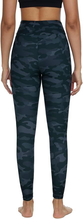 DIBAOLONG Womens High Waist Yoga Pants Cutout Ripped Tummy Control Workout Running Yoga Skinny Leggings