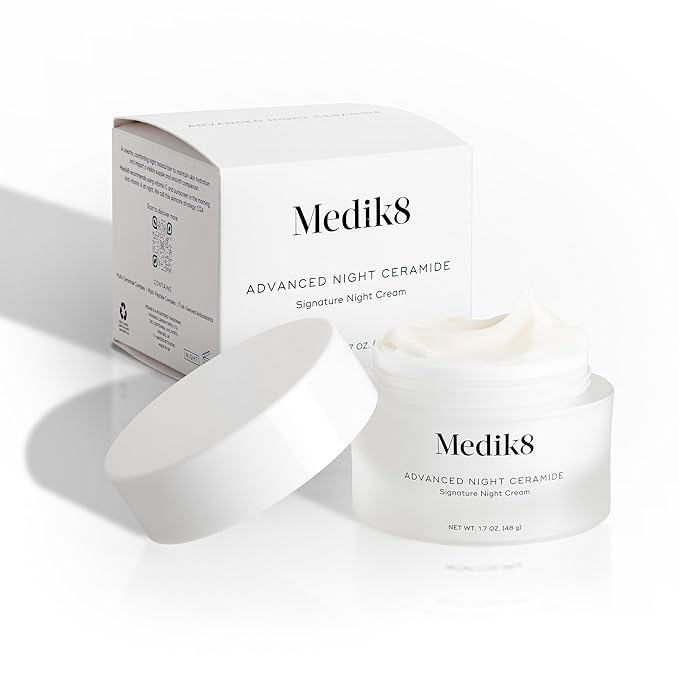Medik8 Advanced Night Ceramide - Plumping, Hydrating Night Cream for Face - Face Moisturizer with Skin Tightening Ceramides and Antioxidants - 1.7 oz