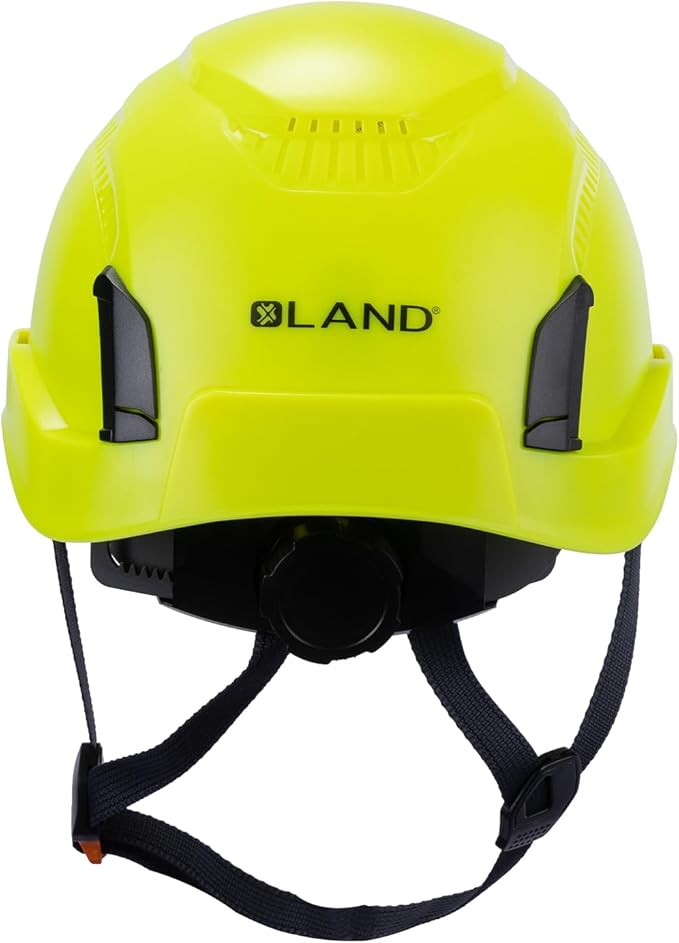 Land Helmets EcoPro Safety Helmet - ANSI/ISEA Z89.1-201 Type 1 Class C Vented - OSHA Approved - Lightweight Helmet with 6 Pt Suspension for Arborist, Industrial & Fall Protection