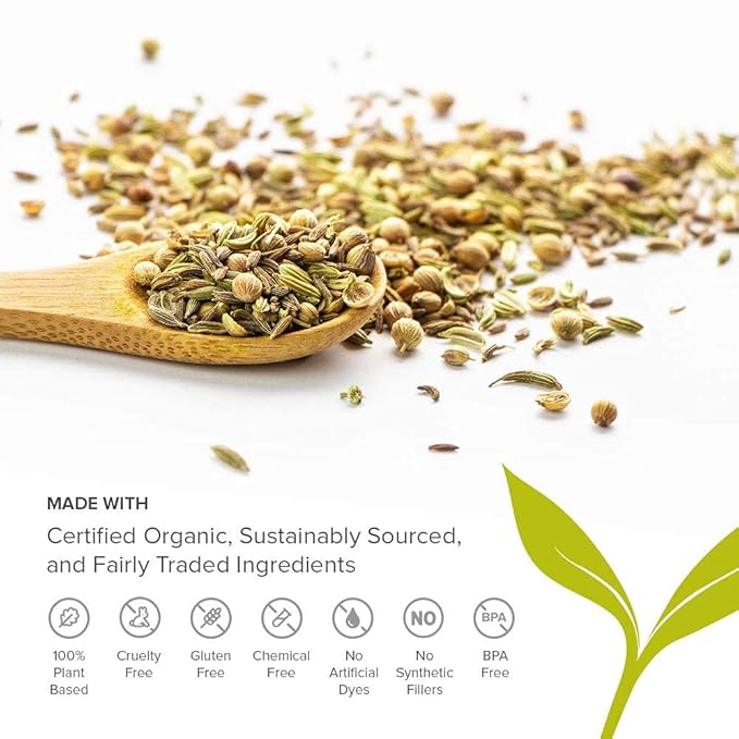 Banyan Botanicals CCF Tea (Cumin, Coriander, Fennel) – Organic Traditional Ayurvedic Detox Tea For Supporting Digestion & Gentle Cleansing* – ½ lb. – Non-GMO Sustainably Sourced Vegan