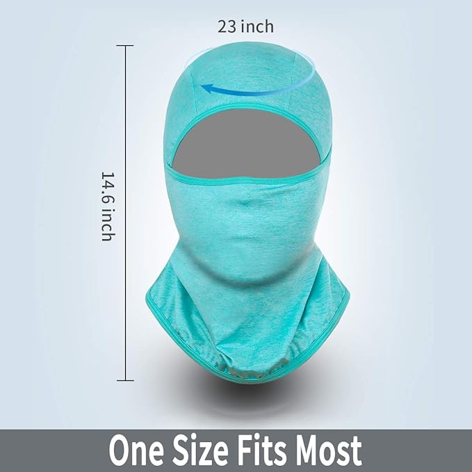 Achiou Balaclava Face Mask, Ski Mask for Men Women Football, Lightweight Sheisty, Ninja Shiesty Sun Hood UV Protector Cycling