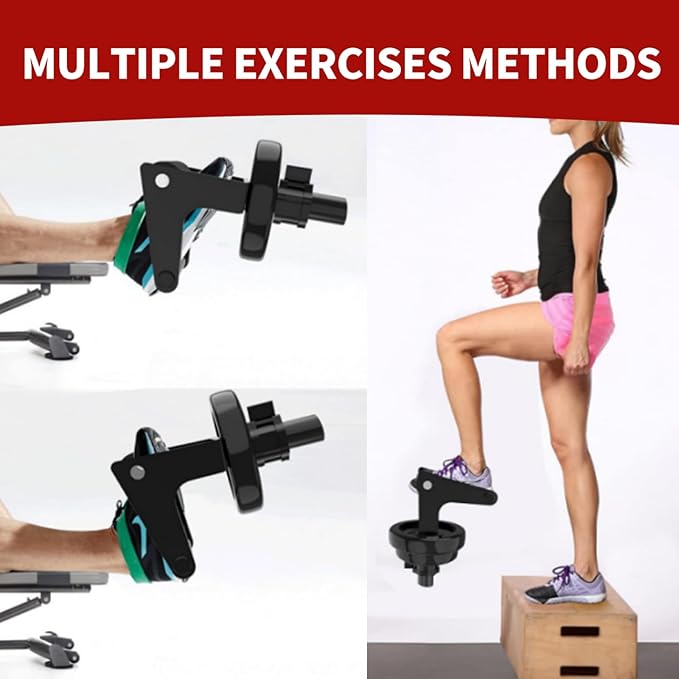 MARLANG Solo Tib Bar Tibialis Trainer Tibialis Bar Knees Over Toes Equipment Tibialis Raise Tibia Dorsi Calf Workout Machine Calves Workout Equipment Fit 2 Inch Weight Plates