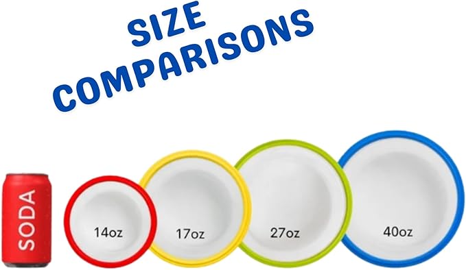 Collapsible Silicone Food Storage Containers, BPA Free, Microwave, Freezer and Dishwasher Safe, Lunch, Meal Prep, Travel, Space-Saving