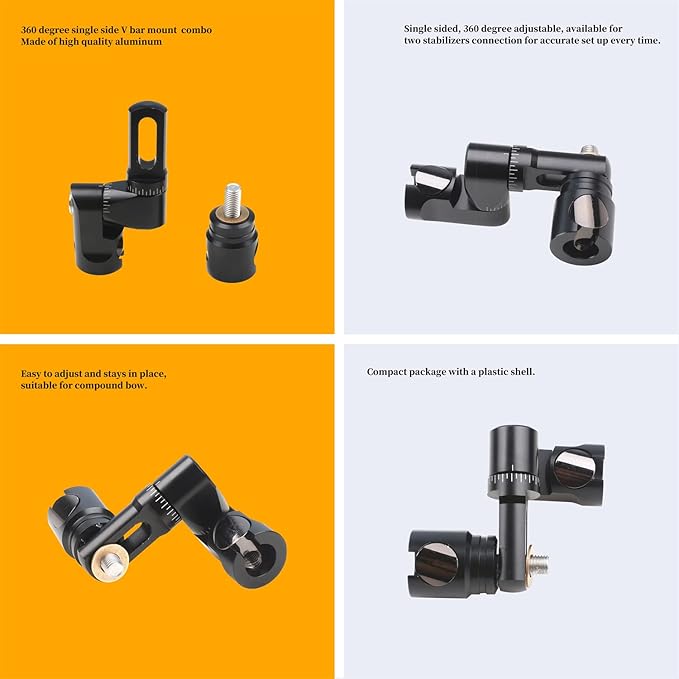 High-Performance Adjustable Single-Sided Bipolar V-bar Composite Bow stabilizer - Precision Designed for Hunting Archery Bow stabilizer