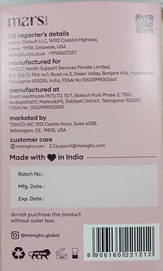 Mars BurnIt Capsules | Enriched with Psyllium Husk, Moringa & Dandelion Root | Supports Digestion, Detox & Weight Management (Pack of 2)