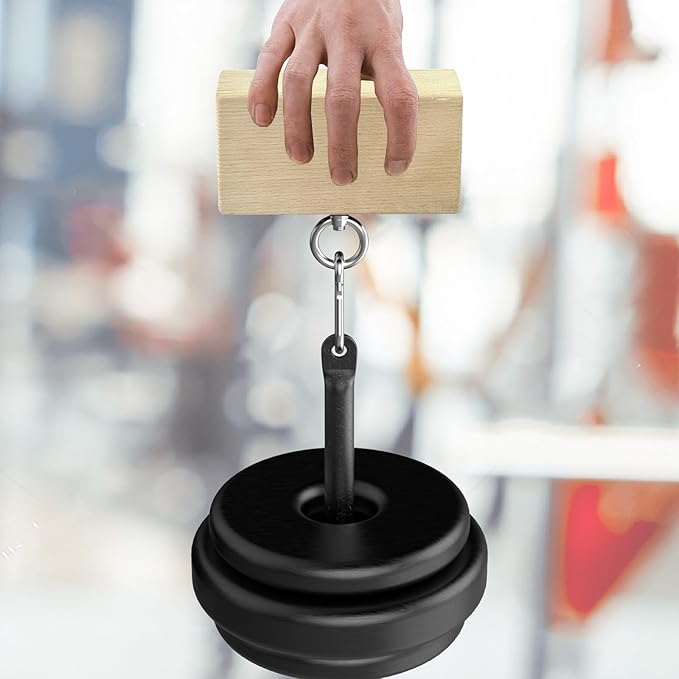 Grip Strength Training Beech Wood Pinch Block & Half-Sphere Ball with Loading Pin β Hand, Finger, Forearm Workout Set for Climbing, Lifting, Fitness Training