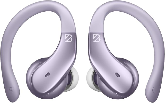 Back Bay Audio - Runner's Wireless Earbuds Bluetooth Headphones for Sports, Hook Over The Ear Buds, Deep Bass, Wrap Around Earphones with Earhooks for Running, Workout Wireless Headphones for The Gym