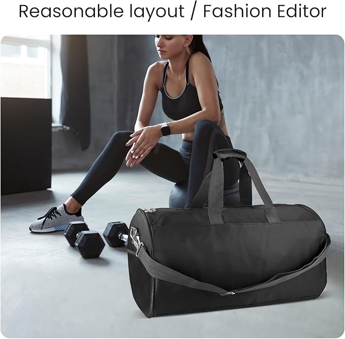 C&F BOGMOST Small Gym Bag for Travel & Duffel - 20 Inch Lightweight Carry On Bag for Men & Women, Mini Duffel Bag,Perfect for Sports, Weekend Trips, and Overnight Stays, Purple