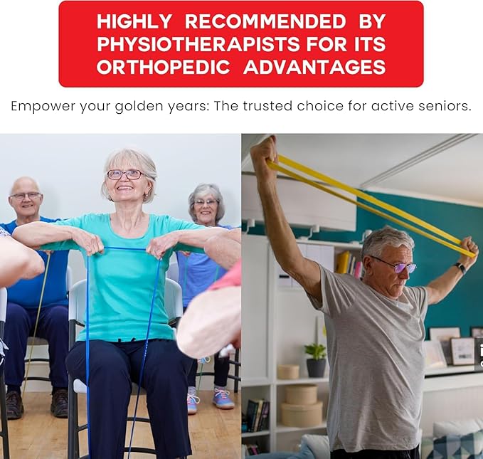 Exercise Resistance Bands for Working Out Set of 5 for Women and Men, Stretch Bands for Exercise, Physical Therapy, Arms Legs Workout, Stretching, Home Fitness