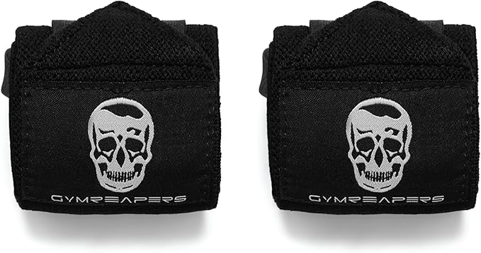 Gymreapers Weightlifting Wrist Wraps (IPF Approved) 18" Professional Quality Wrist Support with Heavy Duty Thumb Loop - Best Wrap for Powerlifting Competition, Strength Training, Bodybuilding