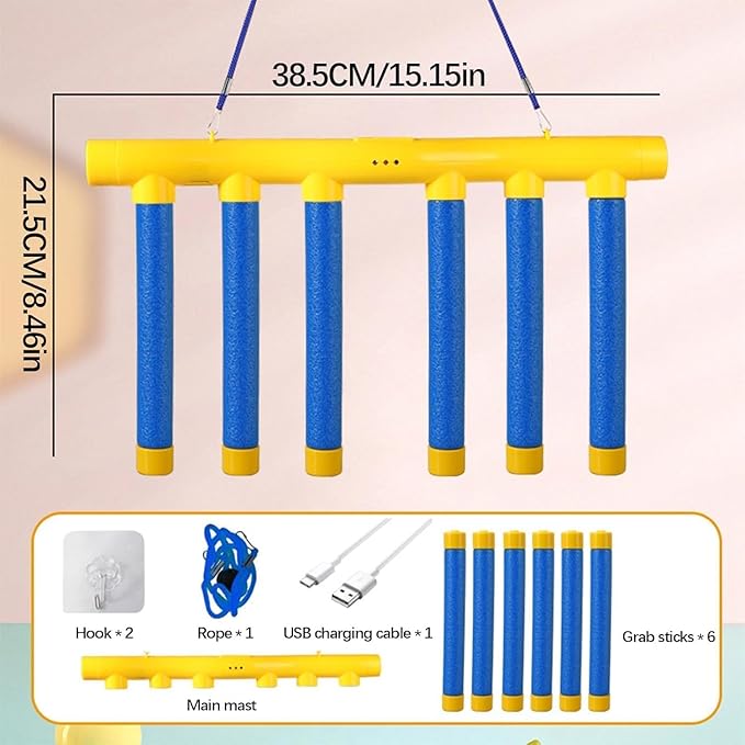 Reaction Time Training Toy,Falling Sticks Game,Catching Sticks Game,Drop Sticks Game,Upgrade Reflex Challenge Game,Hand Eye Coordination Training Toy for Kids and Adults
