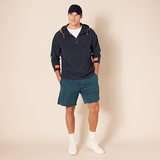 Amazon Essentials Men's Performance Tech Loose-Fit Shorts (Available in Big & Tall), Pack of 2