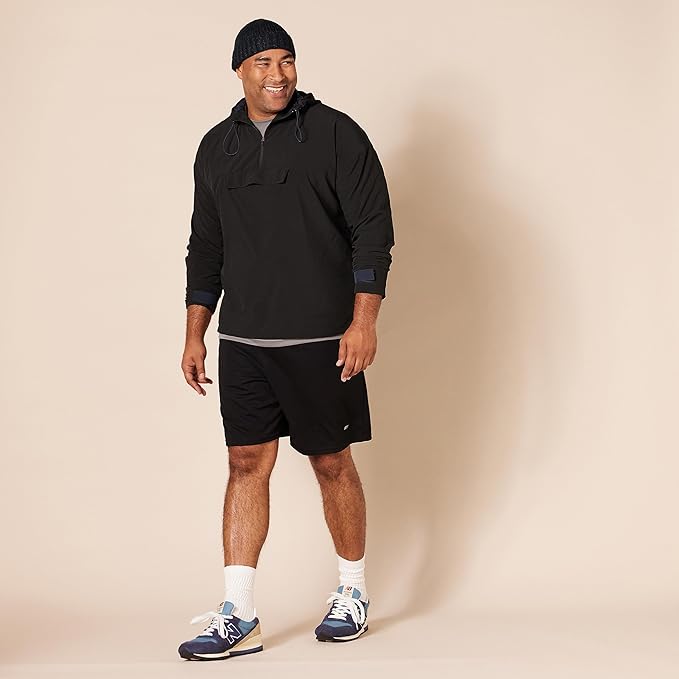 Amazon Essentials Men's Performance Tech Loose-Fit Shorts (Available in Big & Tall), Pack of 2