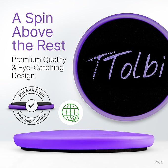 Premium Turning Boards for Dancers – Improve Pirouette Technique & Balance, Ideal Turn Board for Ballet, Dancing & Figure Ice Skating, Portable Spin Disc for Dance & Spinner Disk Training Equipment