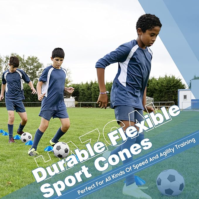 Kids Soccer Goal for Backyard, 6x4 9x5 FT Portable Soccer Nets Pop Up with Ball, Agility Ladder, Cones, Target & Carry Bag for Toddler Youth Outdoor Indoor Training Practice Sports Games Play