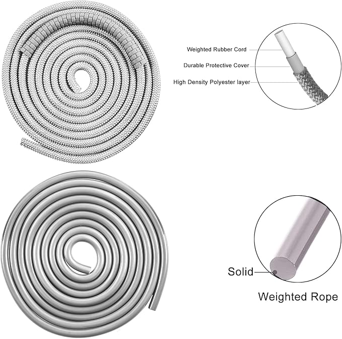 weighted jump rope Fitness for women men,1LB Tangle-free Skipping Rope for Muay Thai Training Crossfit workout Aluminum Handles Adjustable Length PVC Cord and Cotton Rope