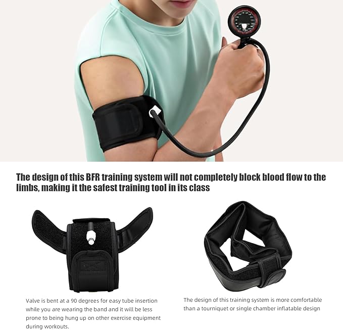 2025 New BFR Training System Blood Flow Restriction Bands Occlusion Training Gym Restricting Venous Growth Hormone and Muscle Strength Training Fitness Workout Body Building