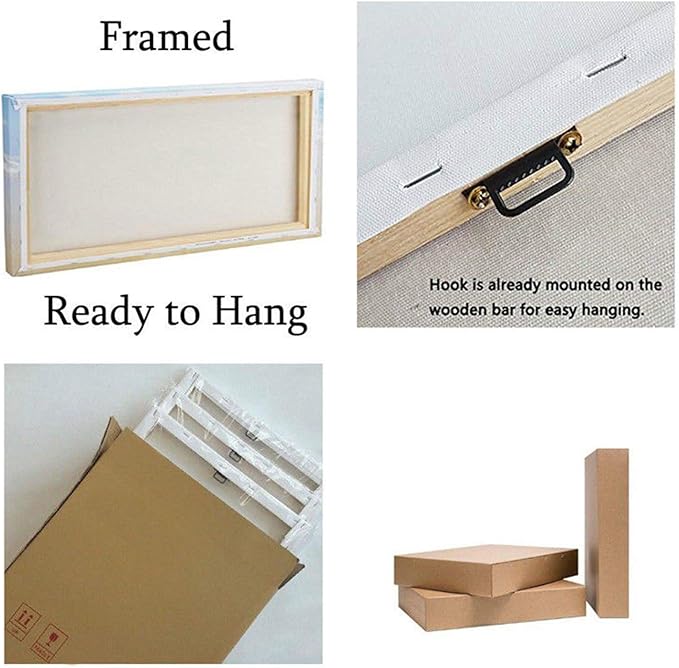 Inspirational Print - Framed Canvas Wall Art Success Quote, Office Wall Art, gift for boss, Positive Motivational Prints, Execute Failure Success Poster (D-3pcs,12x16inchx3pcs)