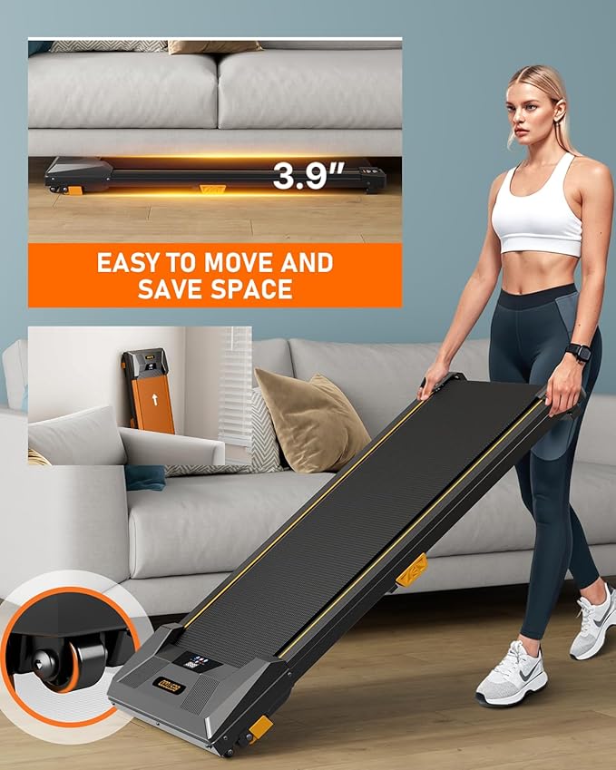 Walking Pad with Incline, BestGod Treadmills for Home 330lbs Capacity Walking Pad Treadmill Portable Under Desk Treadmill, 2.5HP Compact Treadmills Walk Pad with Remote Control