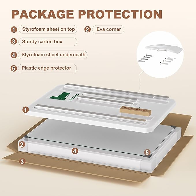 Hasipu Home Gym Mirror 95" L x 39" W - 1PC Large Full Body Mirror for Yoga, Wall-Mounted Mirrors for Fitness, Garage, Dance Studio, 0.16in Tempered Glass Frameless