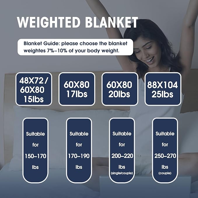 yescool Weighted Blanket for Adults (22 lbs, 60" x 80", Pink Grey) Cooling Heavy Blanket for Sleeping Perfect for 210-230 lbs, Queen Size Breathable Blanket with Premium Glass Bead, Machine Washable