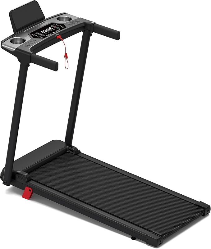 Portable Treadmill with Incline, 3.0HP Walking Pad with Handle Bar, 3-in-1 Foldable Treadmill for Home Office Small Space with Quiet Brushless, 300 LBS Capacity