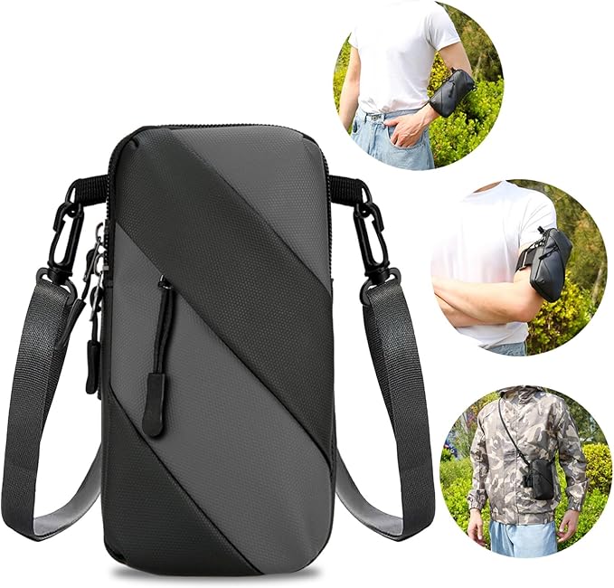 Armband Cell Phone Holder for Running,Crossbody Shoulder Holsters Bag with Arm Band for Women Men Kids,iPhone 15 14 13 12 11 Pro Max Xs Xr 8 7 6S 6 Plus SE Mini Galaxy Workout Walking Gym Arm Bags