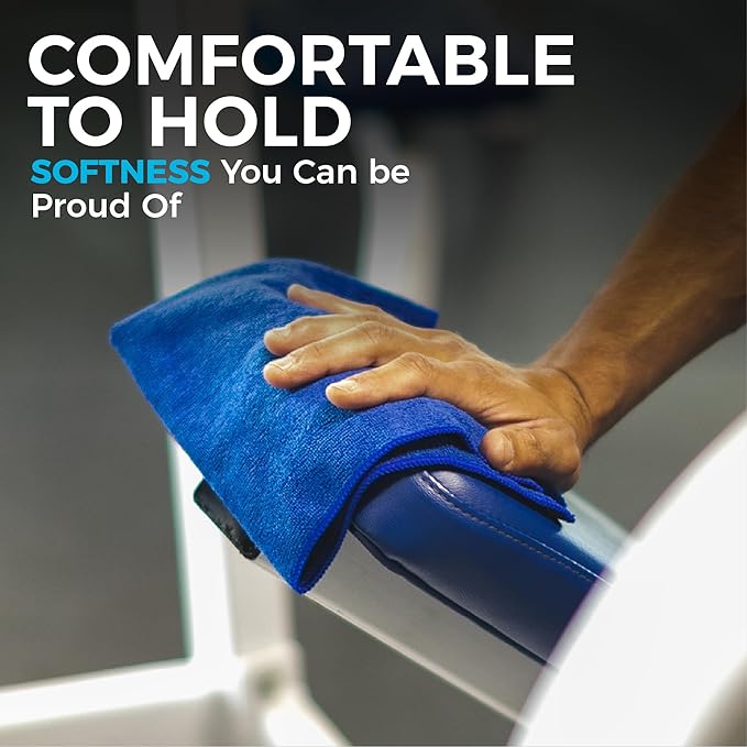 The Rag Company - All-Purpose Microfiber Terry Cleaning Towels - Commercial Grade, Highly Absorbent, Lint-Free, Streak-Free, Kitchens, Bathrooms, Offices, 300gsm, 16in x 16in, Grey (12-Pack)