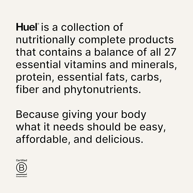Huel Black Edition Ready-to-Drink, Chocolate Meal Replacement Drink, 35g High Protein, 27 Vitamins and Minerals, Vegan, Gluten Free, Plant Based, High Fiber, Low Sugar, 16.9 Fl Oz (12 Pack)