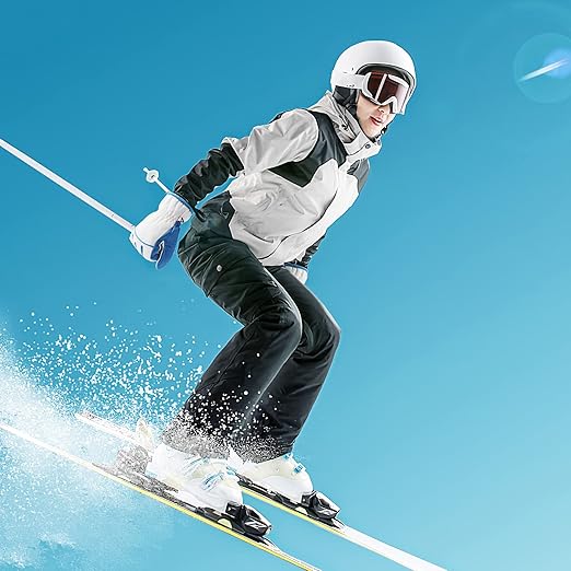 HANDLANDY Insulated Work Gloves Waterproof for Men Women, 3M Thinsulate Ski Gloves Winter Cold Weather Work Gloves Touchscreen (XSmall, White)