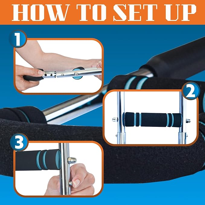 Advanced Twister Arm Trainer ā Heavy 65ā110 lbs Resistance Bar for Upper Body Strength ā Chest, Arms, Shoulders & Back ā High Intensity Home Gym Equipment with Non-Slip Foam Handles