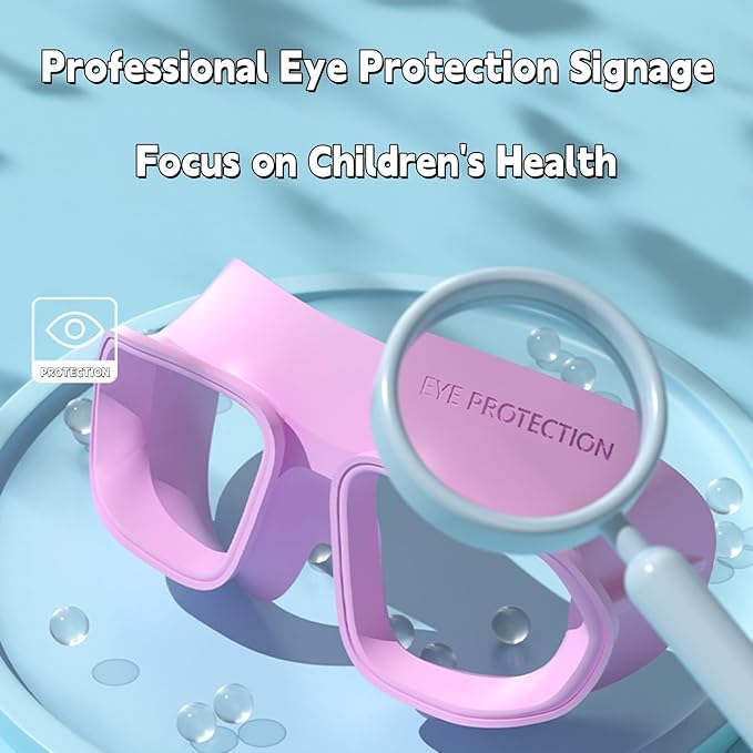 Kids Swim Goggles for Ages 4-12: Clear Vision, Wide View, No Leaks, Anti-Fog, UV Protection & Comfortable Fit