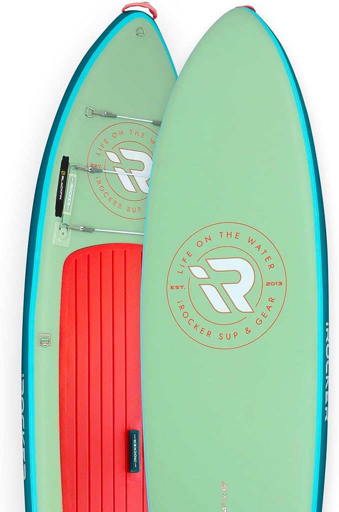 iROCKER Cruiser 7.0 Inflatable Stand Up Paddle Board Premium SUP and Accessories - Beginner Friendly - Extra Wide Base - Tandem Capable