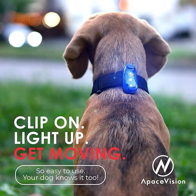 LED Safety Light (2 Pack) - Clip On Strobe/Running Lights for Runners, Dog, Bike, Walking, Boat, Kayak, Stroller and More - High Visibility Accessories for Your Reflective Gear, Bicycle