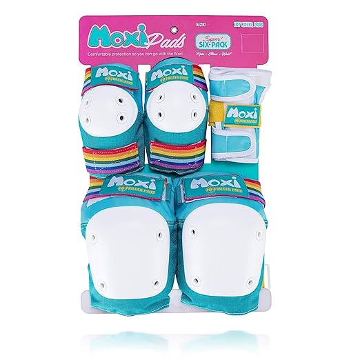 187 Killer Pads Six Pack Pad Set, Elbow Pads, Knee Pads, and Wrist Guards - Ideal for Skateboarding, Roller Skating, and Inline Skating