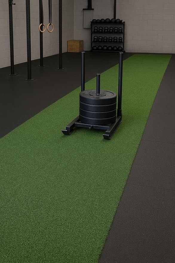 Ottomanson Artificial Turf Golf Hitting Mat 3' x 8' Indoor/Outdoor Waterproof Synthetic Fake Grass for Putting Practice Baseball Football Sports Gym Backyard, Custom Size 2' up to 30'