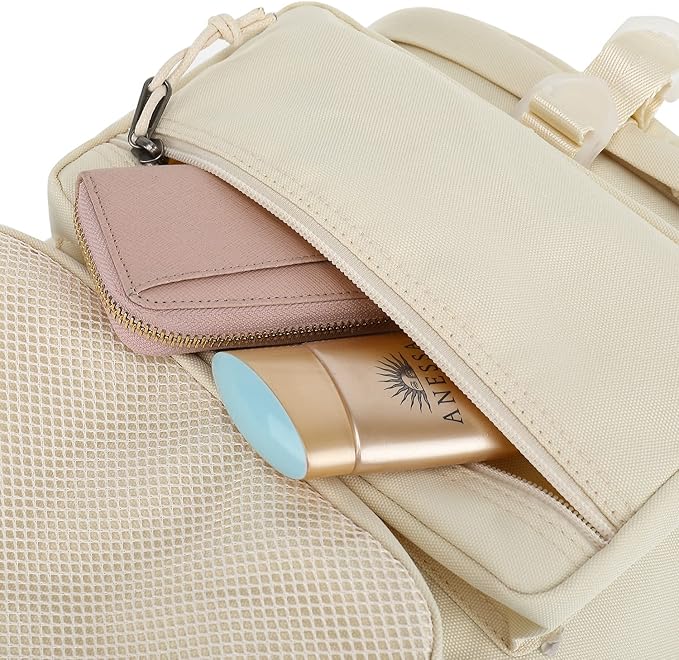 Kalesi Gym Duffle Bag Backpack 4-Way Waterproof with Shoes Compartment for travel Sport Hiking laptop (Sea salt white)