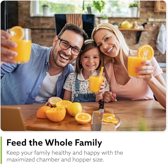 Hurom H400 Cold Press Juicer Machine, Award Winning Masticating Slow Juicer, Easy to Clean, Strainer & Hands Free with Self Feeding, Wide Mouth Hopper, Easy Assembly (Matte Black)