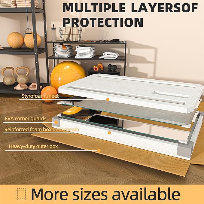 Hasipu Home Gym Mirror, 55.1" x 23.6" x 2 PCS Frameless Wall Mounted Mirrors, Large Body Mirror for Home Gym, Yoga Studio, Bedroom, Silver Tempered Glass