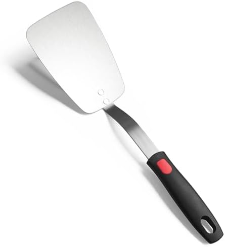 Stainless Steel Flexible Spatula, Thin Metal Turner, X' Large Solid by XiaoZuHomeKitchen