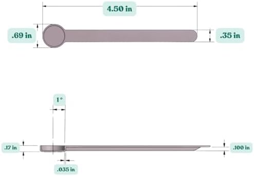 1/8 Teaspoon Long Handle Plastic Measuring Spoon - Image 2