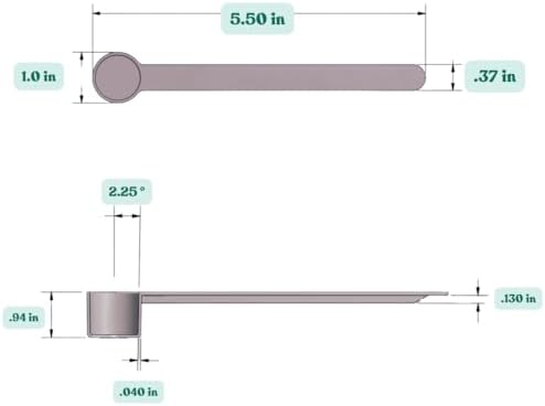 9 mL Long Handle Plastic Measuring Spoon - Image 2