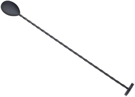 Barfly Muddle Bar Spoon, Muddler 11 13/16", Matte Black by BarflybyMercer