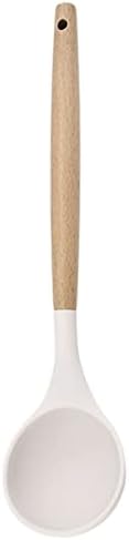 1pc White Silicone Soup Ladle Spoon by BRIIEC