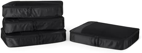 Amazon Essentials 4-Piece Packing Cubes Travel Accessories Set, Luggage by AmazonEssentials