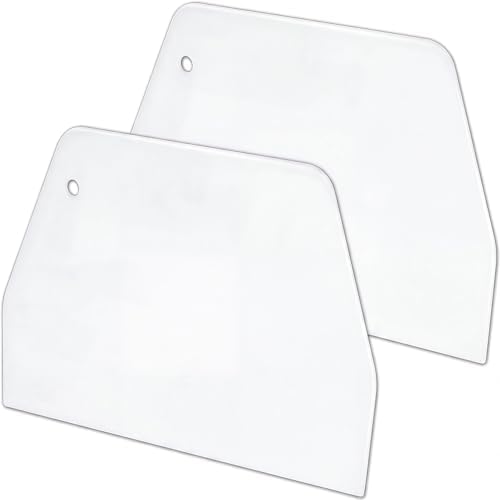 YARNOW 2 PCS Large Plastic Dough Scraper by YARNOW
