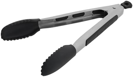 Farberware Pro 9 Inch Silicone Head Locking Kitchen Tongs by Farberware