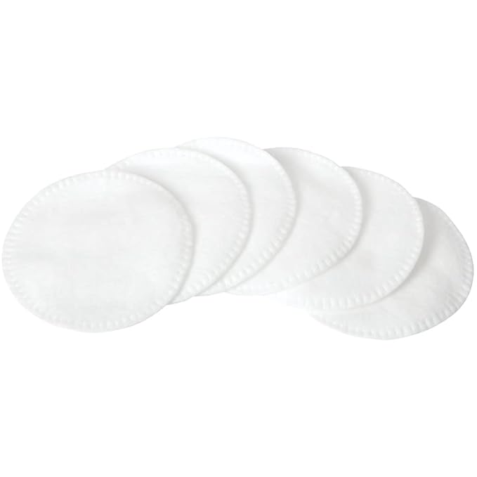 ForPro Pure & Natural Stitched Cotton Rounds for Face (400-Count), 100% Pure Cotton Makeup Remover Pads, Hypoallergenic, Lint-Free, Vegan & Cruelty-Free, Pack of 4-100 Cotton Pads